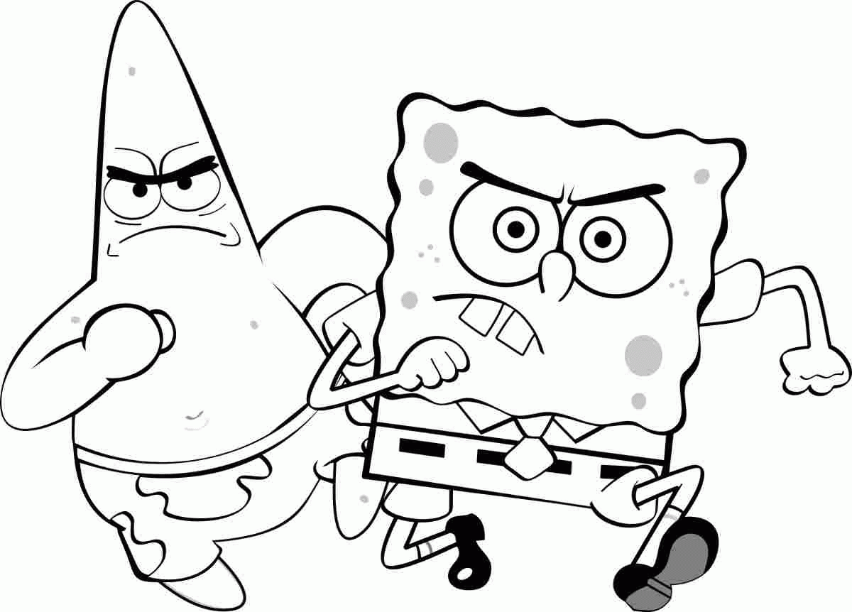 Plansa de colorat cu Spongebob 18 29